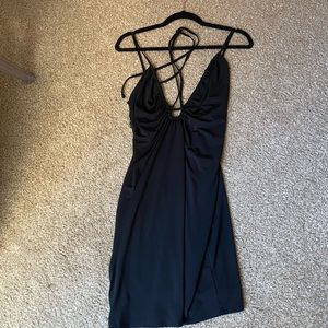 Abercrombie black halter dress nwt never worn